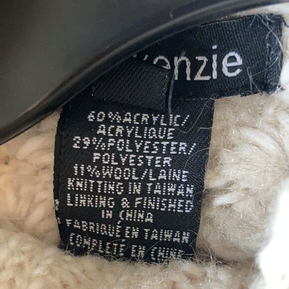 Kenzie off white wool blend turtleneck sweater - Picture 7 of 7